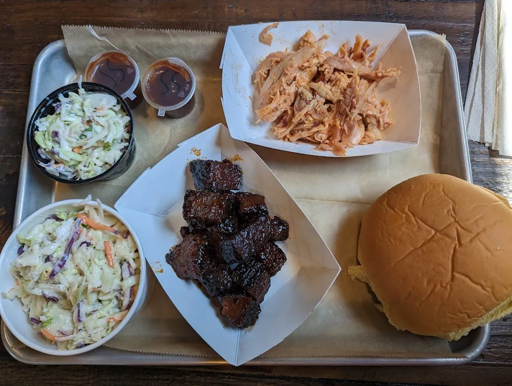 Pulled Chicken with Burnt Ends